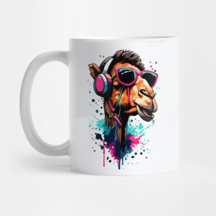 DJ Camel - Colourful Dromedary Camel Head Mug